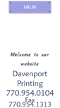 Mobile Screenshot of davenportprinting.net