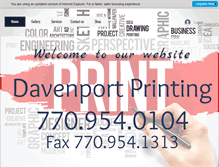 Tablet Screenshot of davenportprinting.net